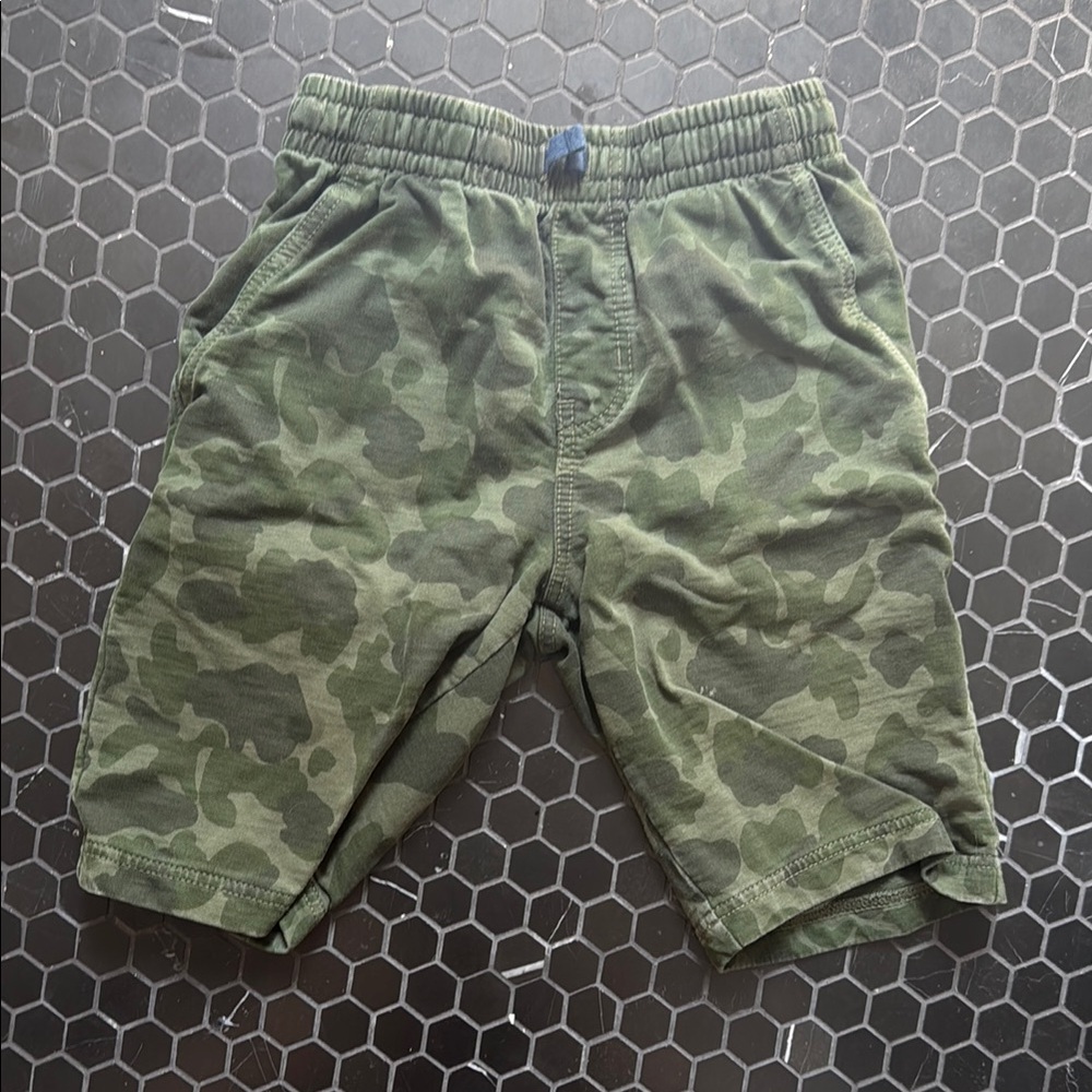 Tea Collection Green Camo Kids Shorts